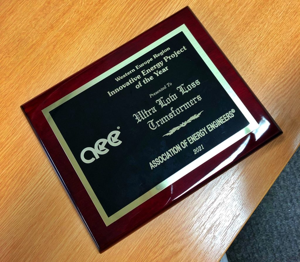 2021 Association of Energy Engineers AEE award for Wilson power solutions