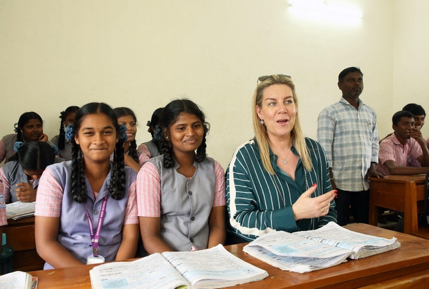 Wilson Power Solution to the high school in Orakkadu, India