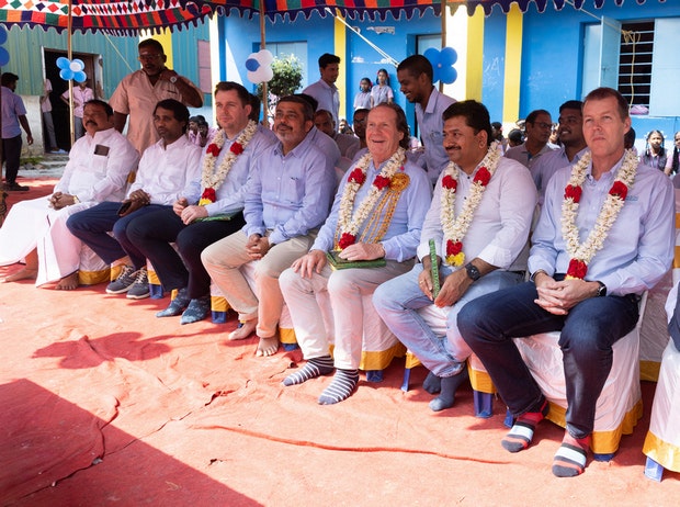 Inauguration of a high school in Orakkadu, India