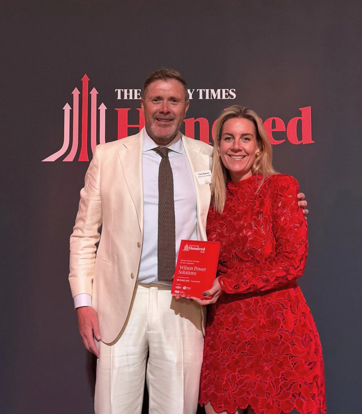 wilson power solutions sunday times 100 award