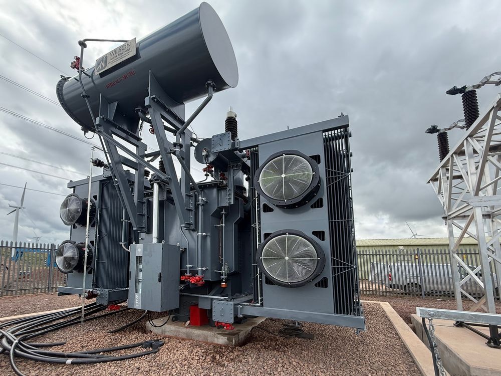 60MVA Wilson Power Transformer at Crystal Rig onshore wind farm
