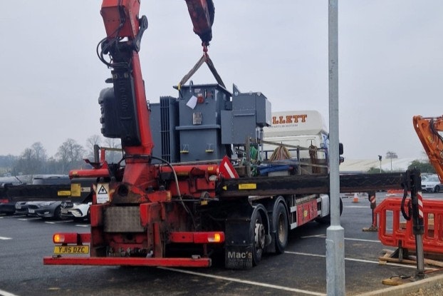 Wilson t2 transformer installed at F1 team HQ