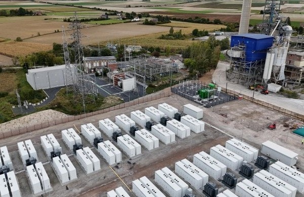 Wilson MV transformers with Tesla Megapacks at Harmignies BESS Belgium