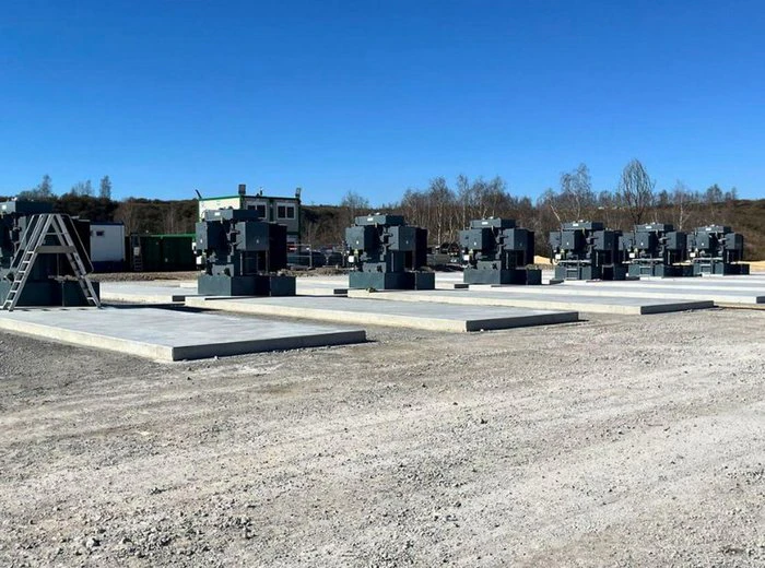 Wilson MV transformers with Tesla Megapacks at Harmignies BESS Belgium