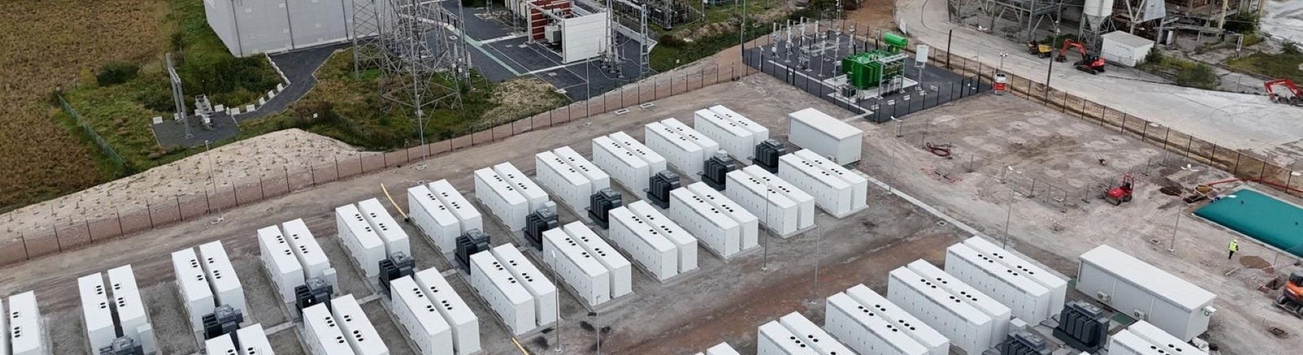 Wilson MV transformers with Tesla Megapacks at Harmignies BESS Belgium