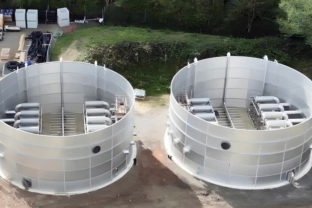 Horsham WwTW - water tanks - bird view