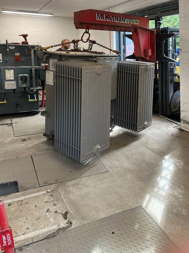 old transformer at Lancaster university