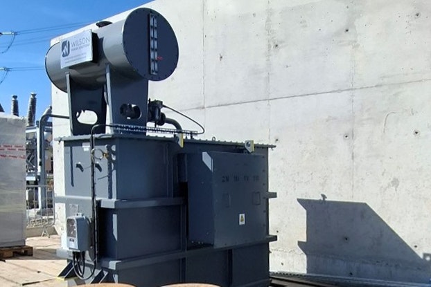Wilson auxiliary transformer at Sandon Brook solar farm