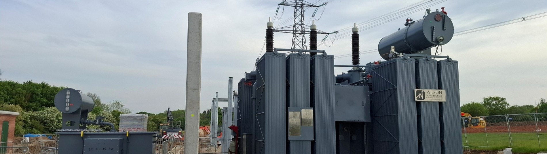 60mva Wilson power transformer with auxiliary transformer at Sandon Brook solar farm