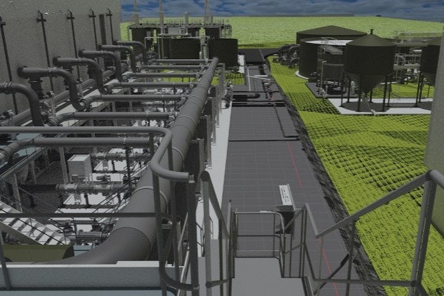 Tophill Low Water Water Treatment Works 3D visuals