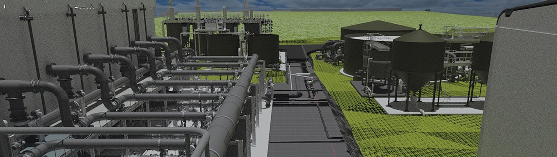 Tophill Low Water Water Treatment Works 3D visuals